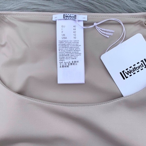 Wolford NEW Christie Top in Morning 40 Beige 10 - Picture 2 of 8